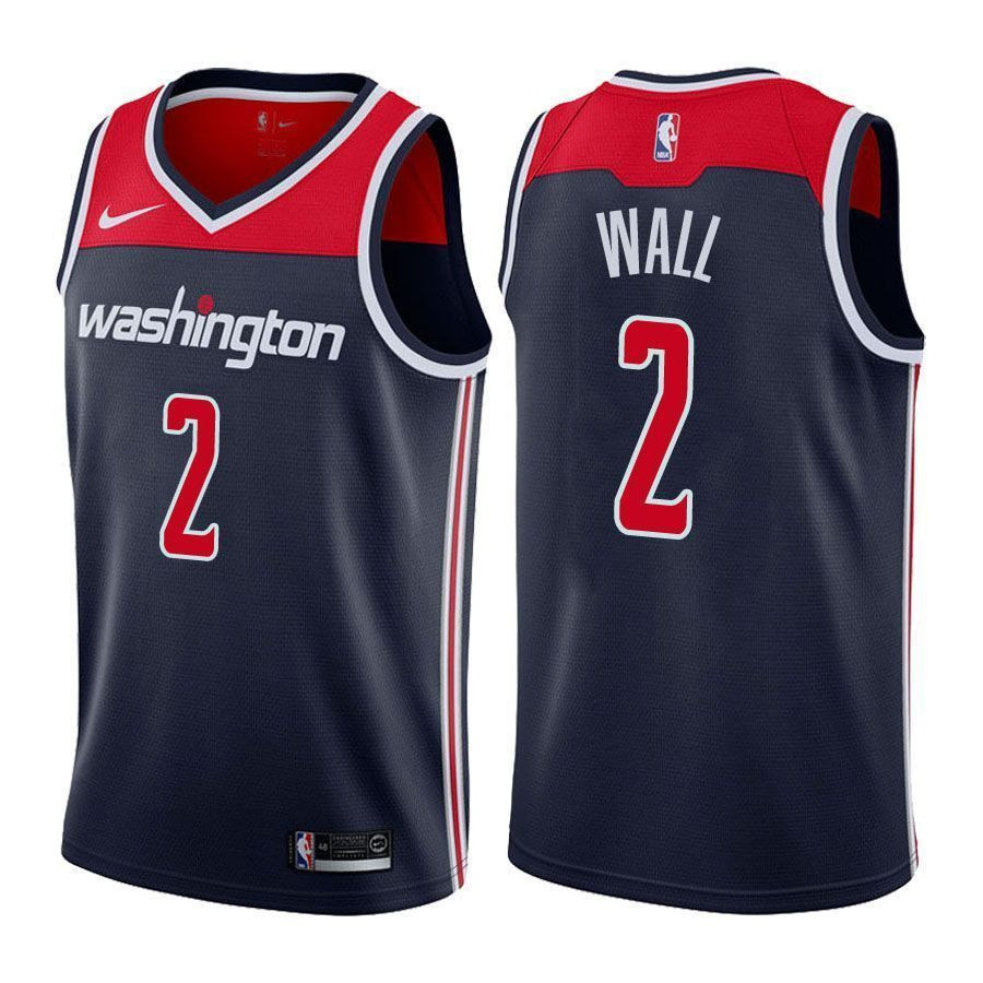 Men's Wizards Male John Wall 2 Swingman Statet Navy Jersey
