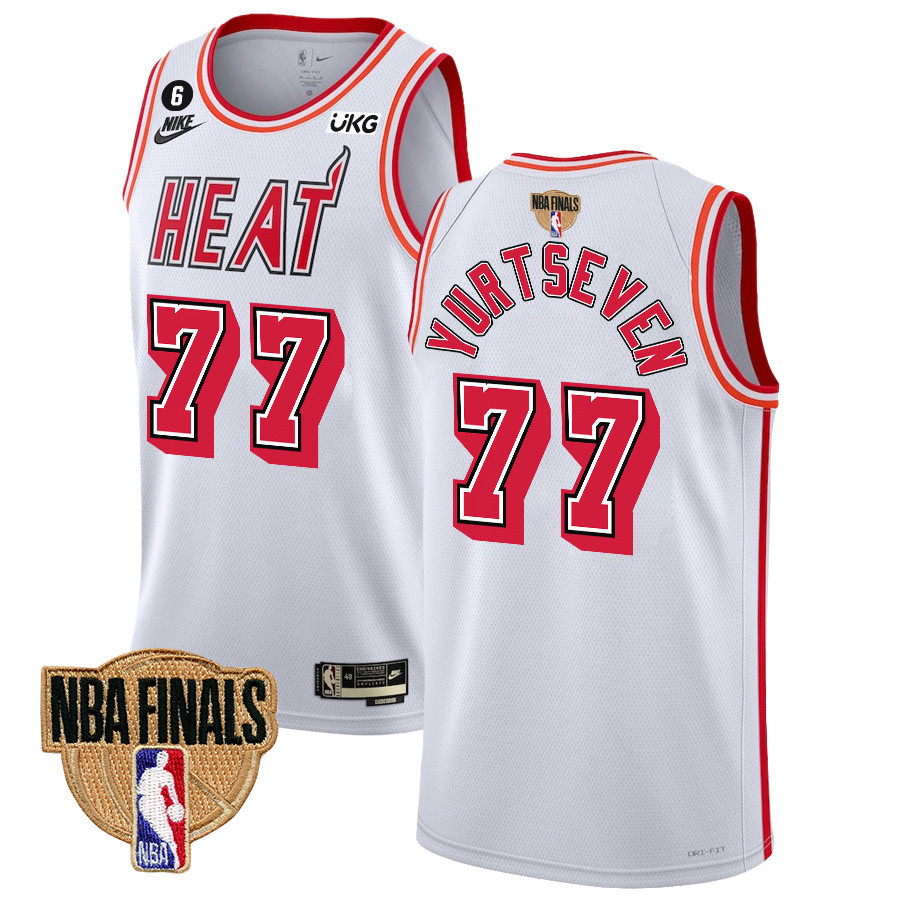 ?mer Yurtseven 77 Miami Heat Final Champions 2023 Swingman Jersey - Classic Edition - White