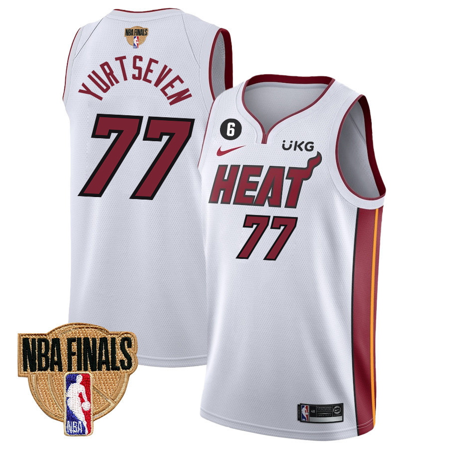 ?mer Yurtseven 77 Miami Heat Final Champions 2023 Swingman Jersey - White