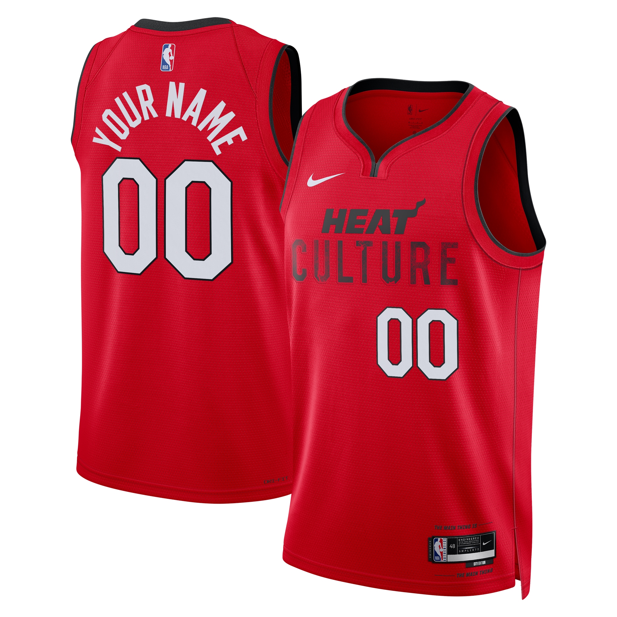 Miami Heat City Edition Swingman Jersey 2024 - Custom - Unisex
