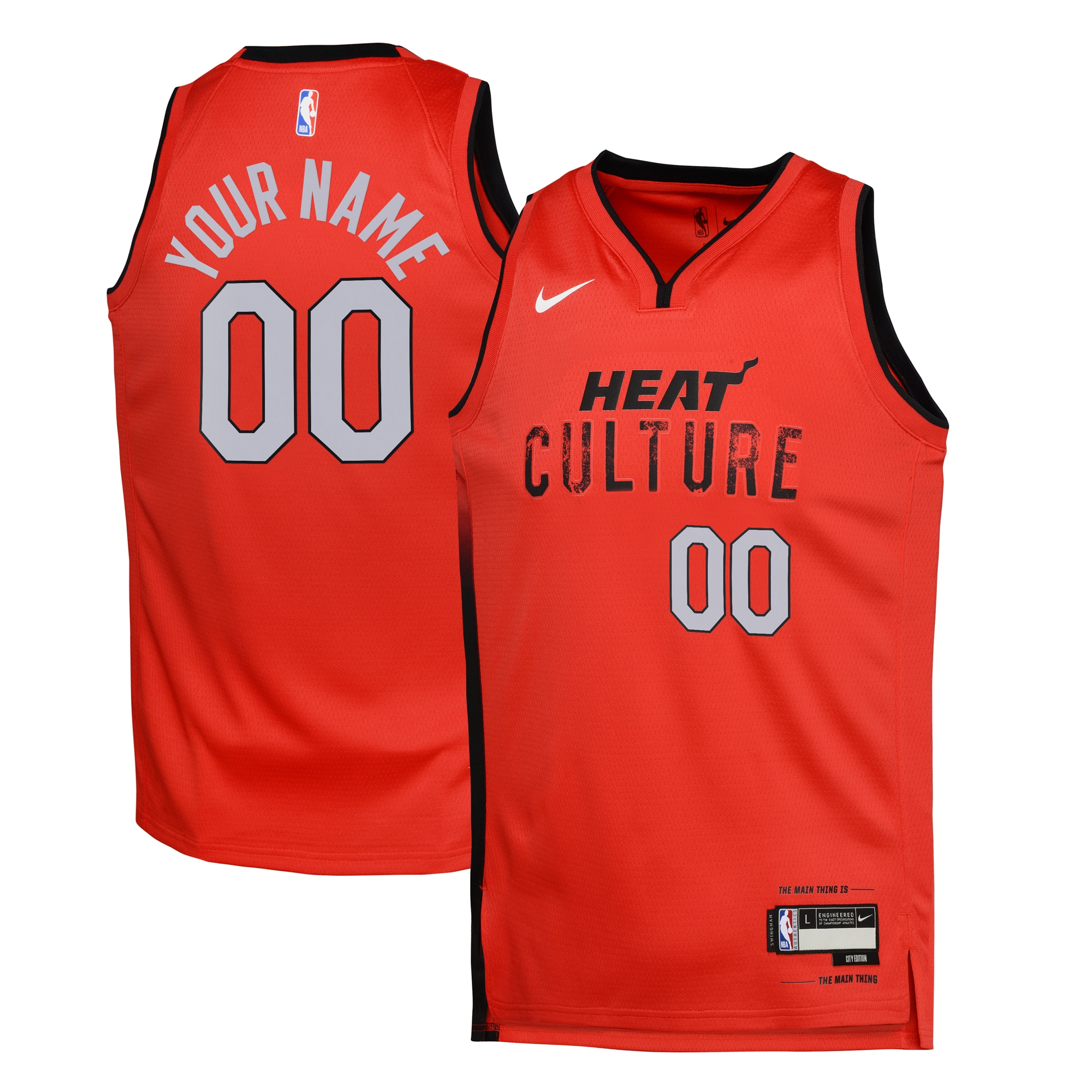 Miami Heat City Edition Swingman Jersey 2024 - Custom - Youth