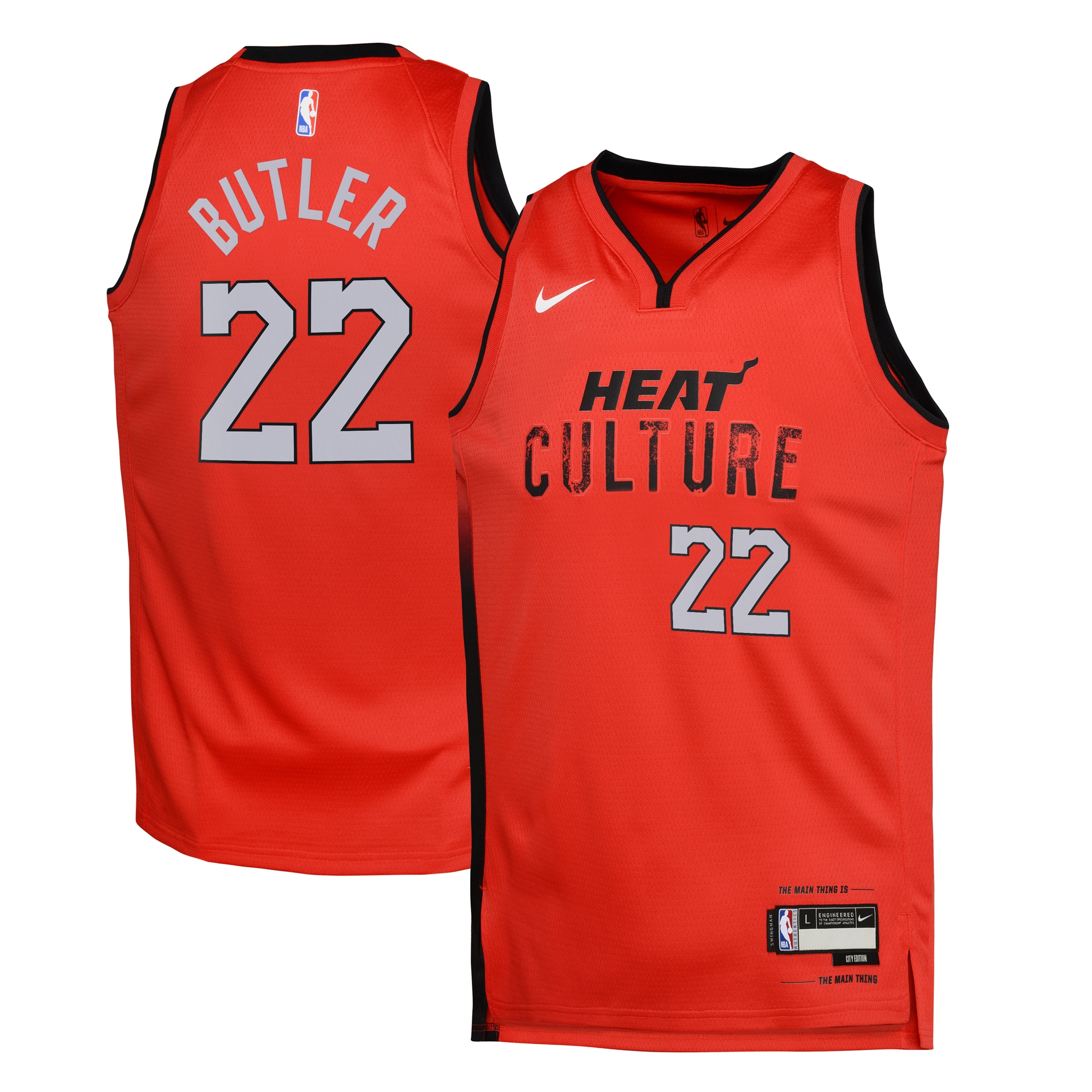 Miami Heat City Edition Swingman Jersey 2024 - Red - Jimmy Butler - Youth