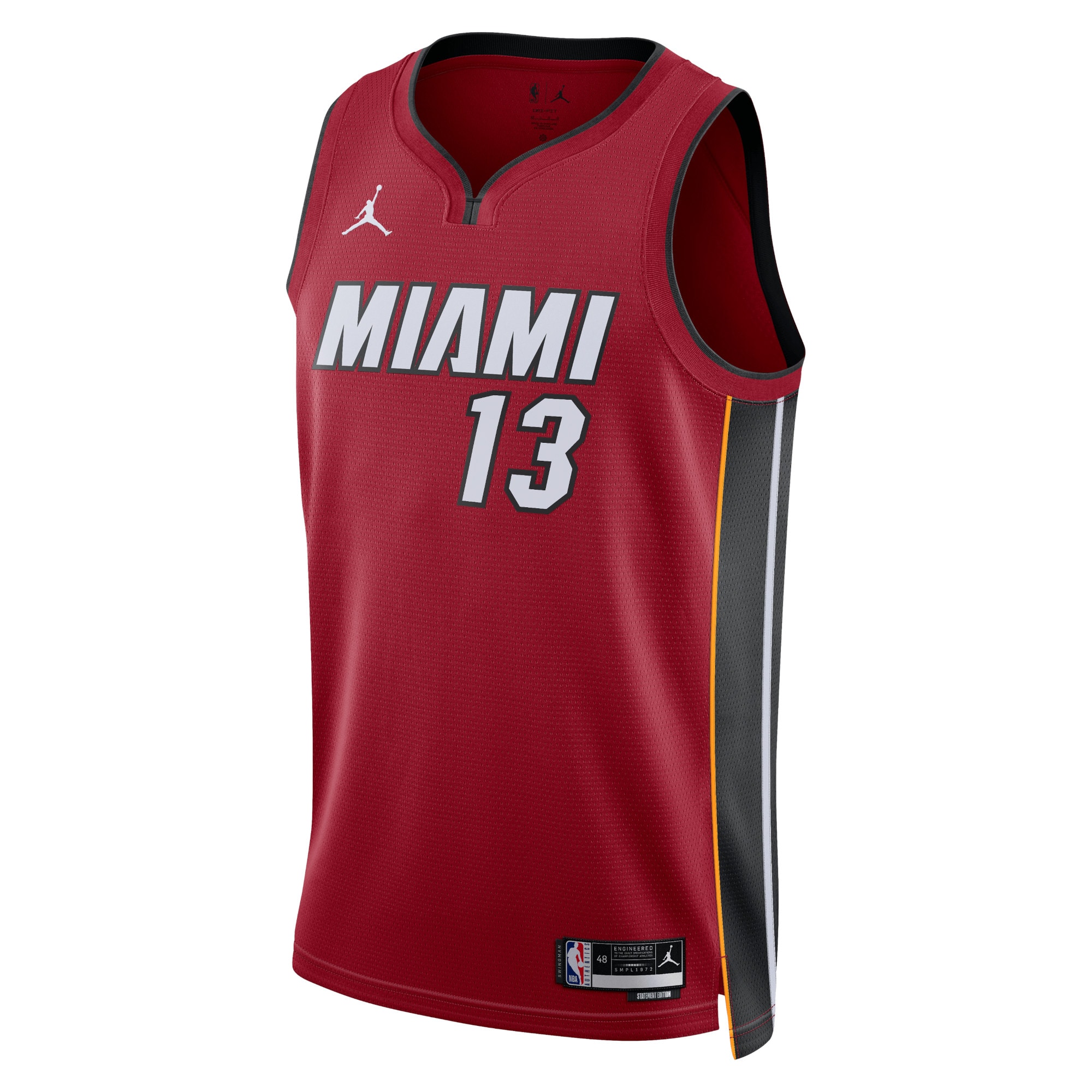 Miami Heat Jordan Statement Edition Swingman Jersey - Red - Bam Adebayo - Unisex