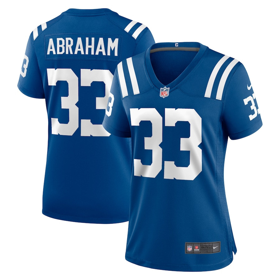 Micah Abraham 33 Indianapolis Colts Women's Game Jersey - Royal Js2745