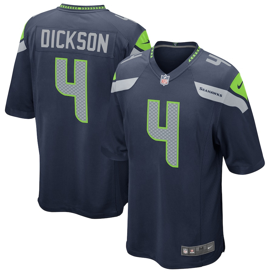 Michael Dickson 4 Seattle Seahawks Men Game Jersey - College Navy Js5762