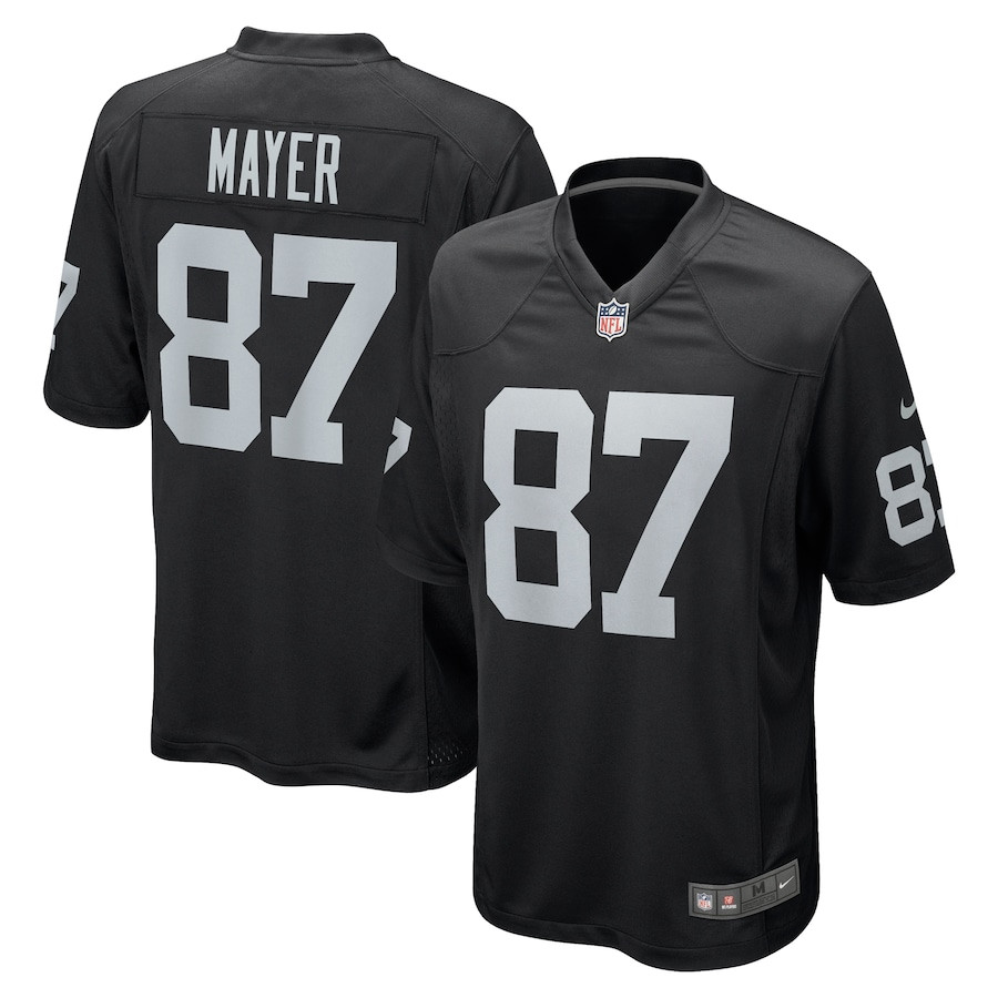 Michael Mayer 87 Las Vegas Raiders Team Game Men Jersey - Black Js7838