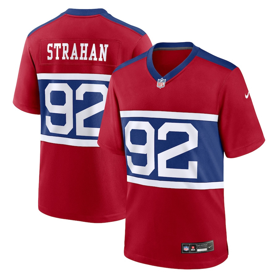 Michael Strahan 92 New York Giants Alternate Game Men Jersey - Century Red Js4717
