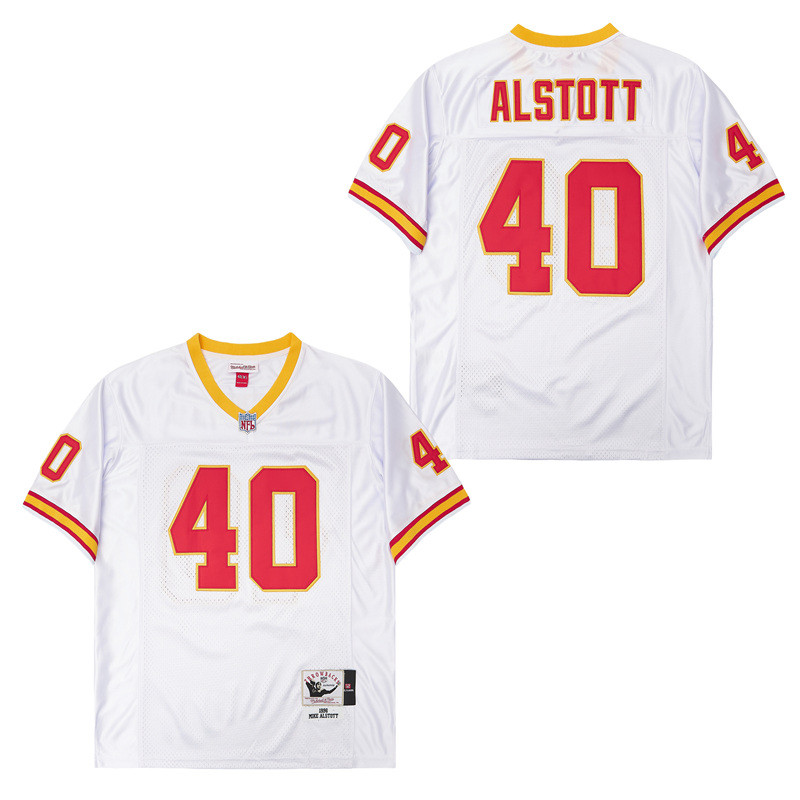 Mike Alstott 40 Tampa Bay Buccaneers Throwback Men Jersey - White Js9697