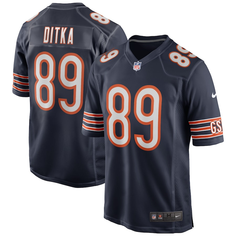 Mike Ditka 89 Chicago Bears Men Game Retired Jersey - Navy Js6240