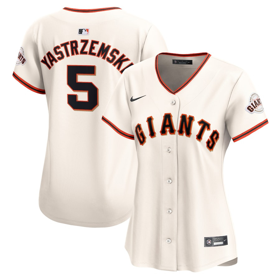 Mike Yastrzemski 5 San Francisco Giants Home Limited Women Jersey - Cream