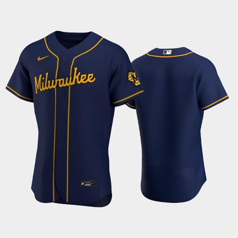 Milwaukee Brewers Alternate Team Navy Jersey