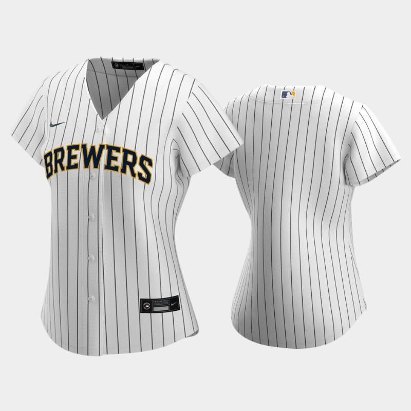 Milwaukee Brewers Alternate White Women's Jersey