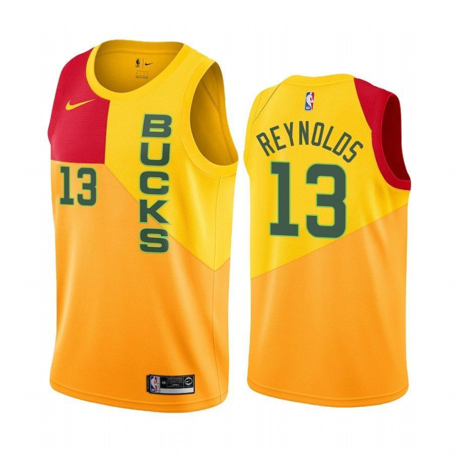 Milwaukee Bucks Cameron Reynolds 13 City Men's Jersey