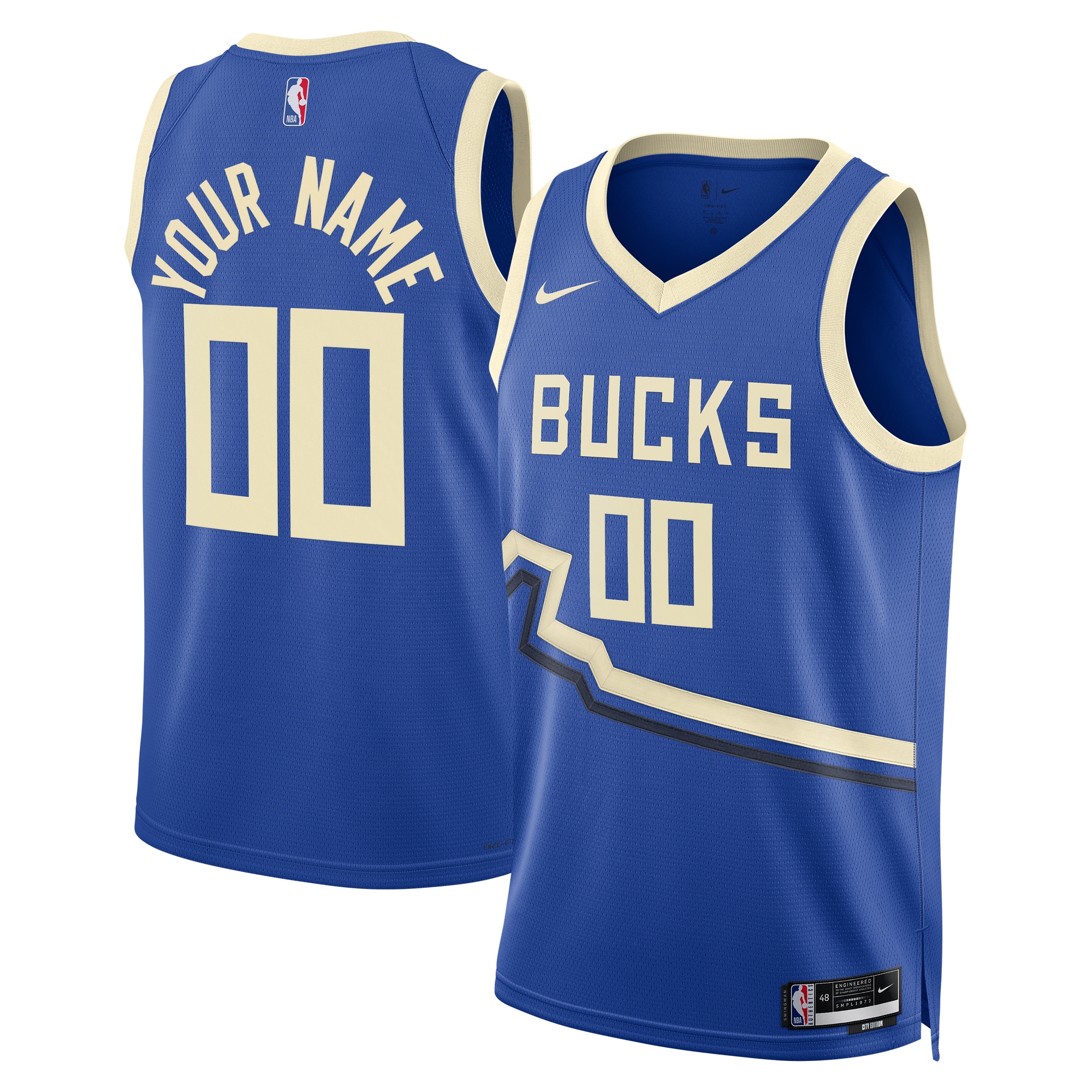 Milwaukee Bucks City Edition Swingman Jersey 2024 - Custom - Unisex