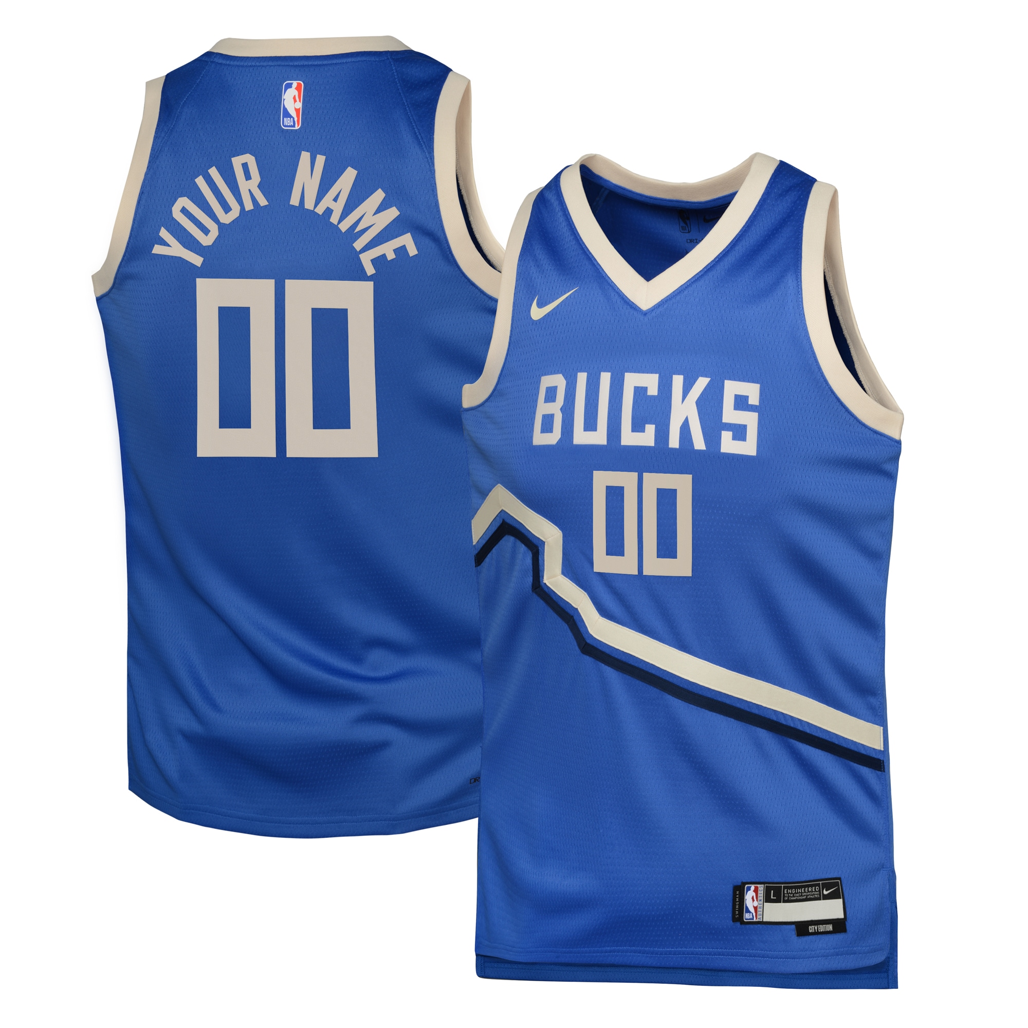 Milwaukee Bucks City Edition Swingman Jersey 2024 - Custom - Youth