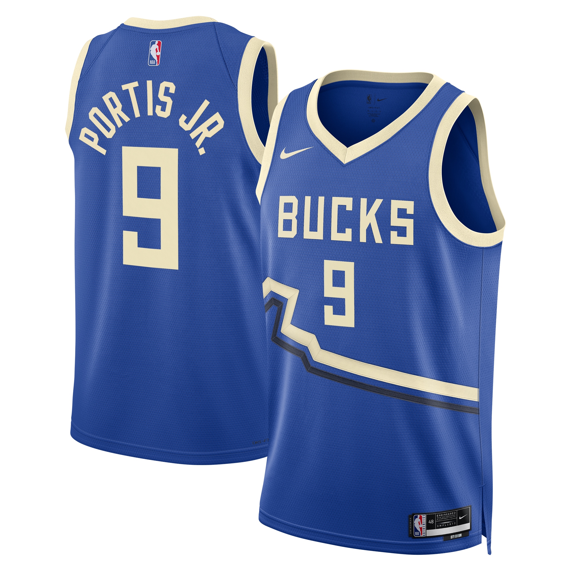 Milwaukee Bucks City Edition Swingman Jersey 2024 - Royal - Bobby Portis Jr. - Unisex