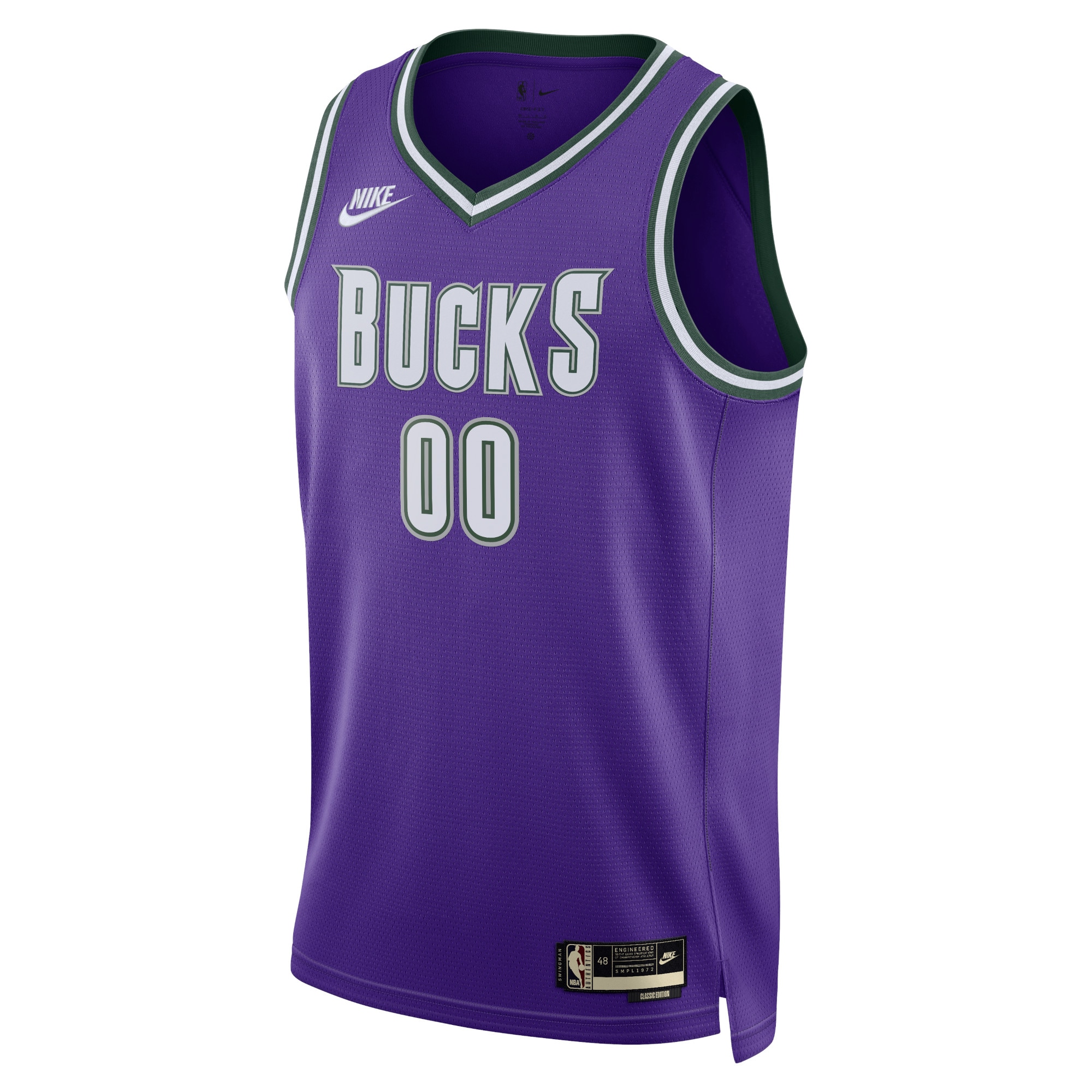 Milwaukee Bucks Classic Edition Swingman Jersey 22 - Field Purple/white - Custom - Mens