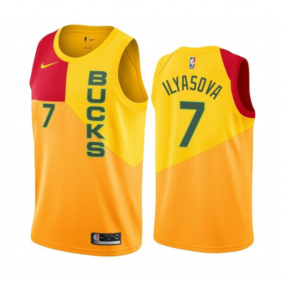Milwaukee Bucks Ersan Ilyasova 7 City Men's Jersey