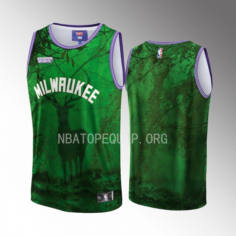 Milwaukee Bucks Nba & Kidsuper Studios Unisex Hometown Jersey