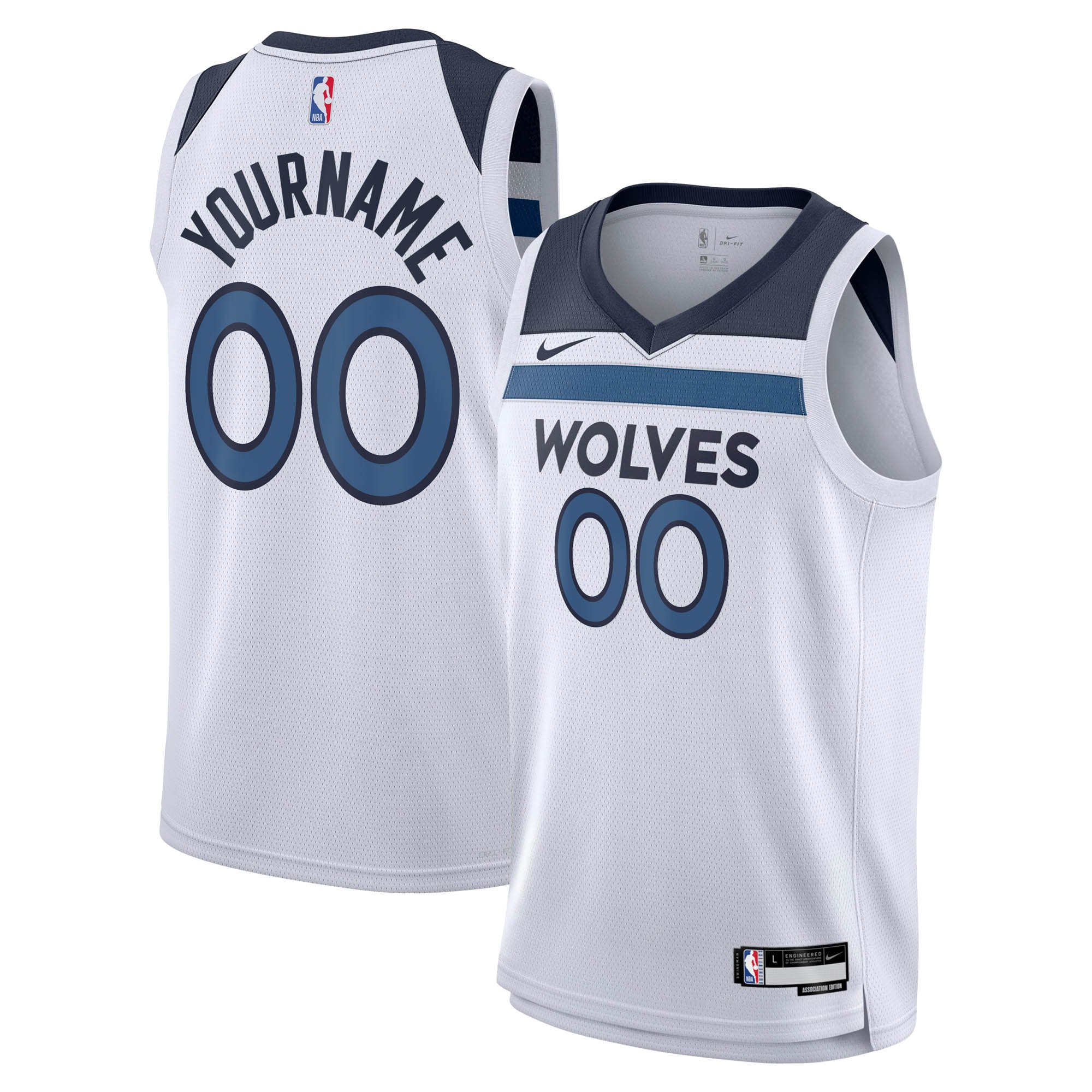 Minnesota Timberwolves Association Swingman Jersey - Custom - Youth