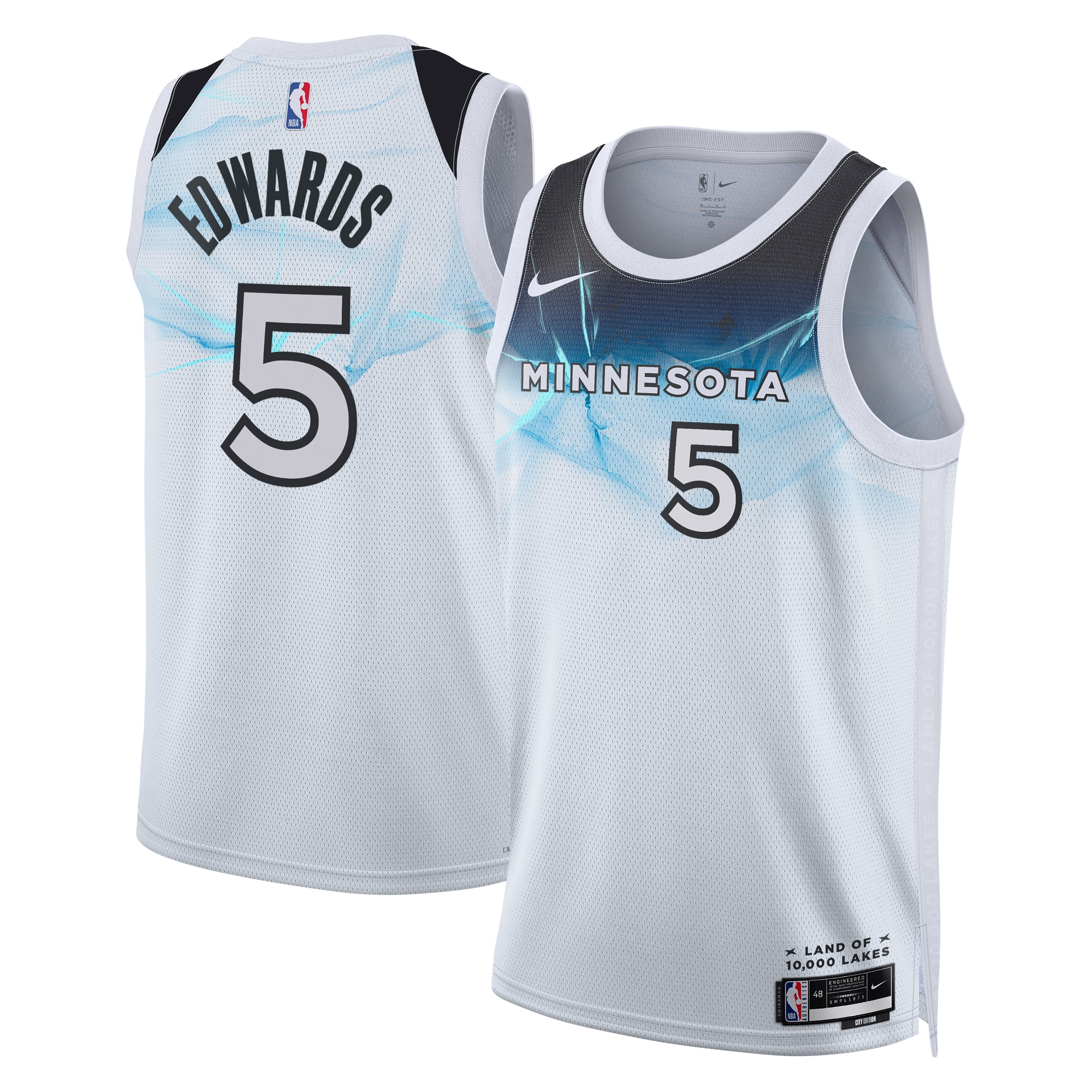 Minnesota Timberwolves City Edition Swingman Jersey 2024 - White - Anthony Edwards - Unisex