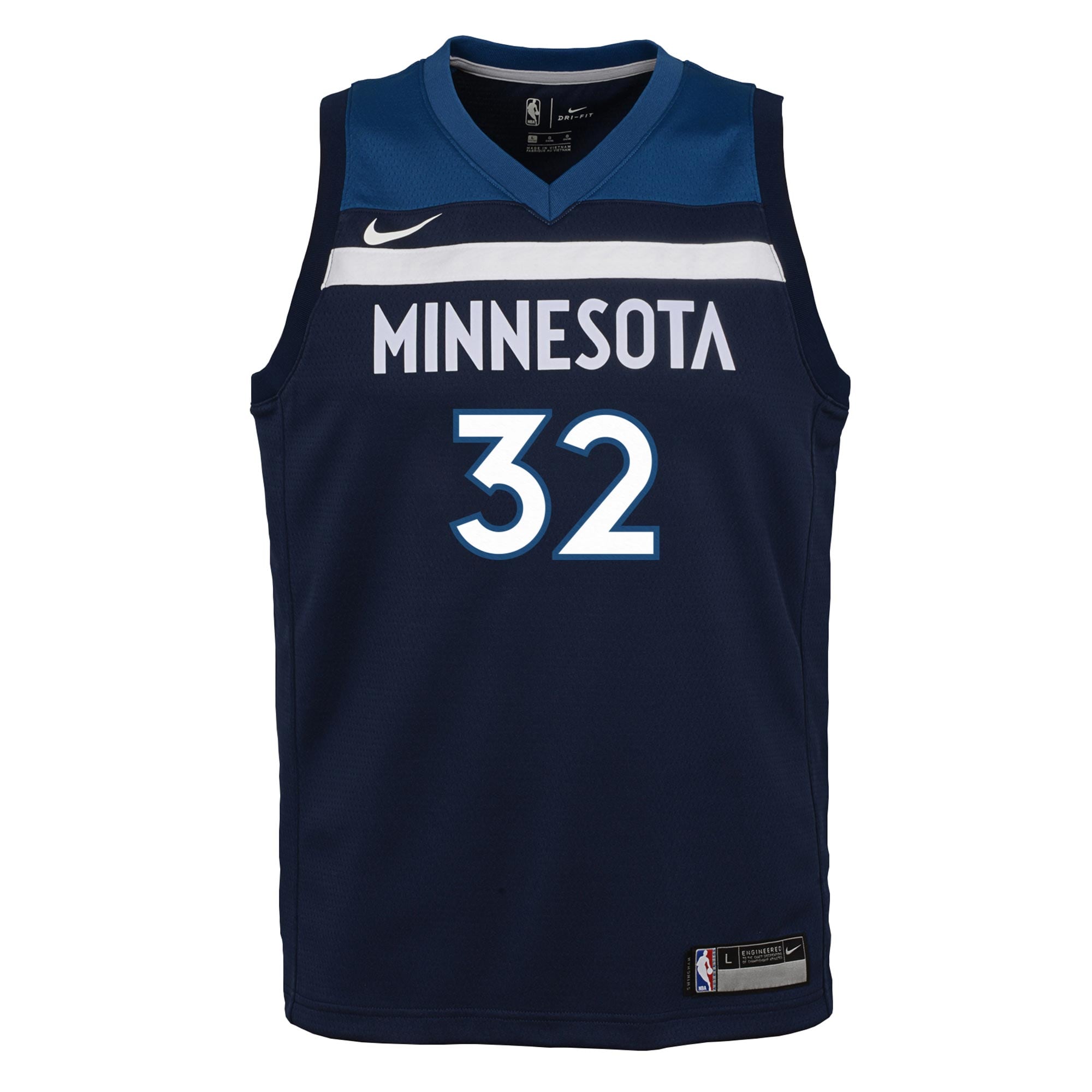 Minnesota Timberwolves Icon Edition Swingman Jersey - Navy - Karl-anthony Towns - Youth