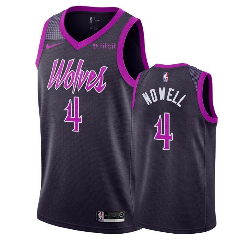 Minnesota Timberwolves Jaylen Nowell 4 City Men's Jersey