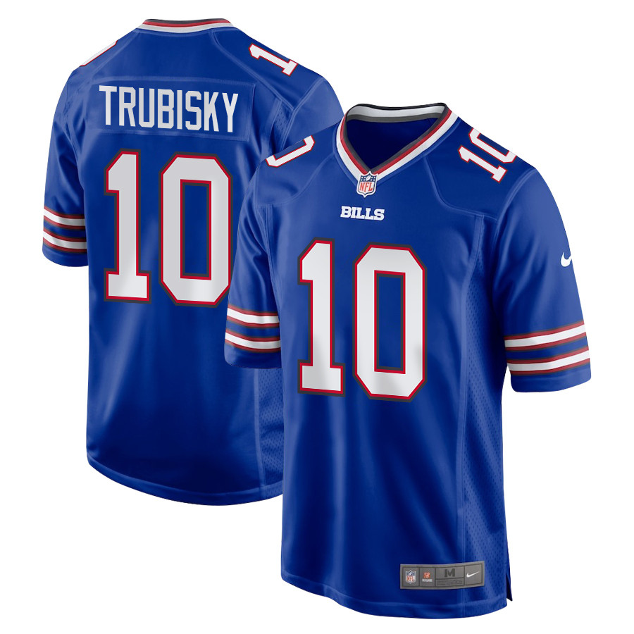 Mitch Trubisky 10 Buffalo Bills Team Game Men Jersey - Royal Js9476