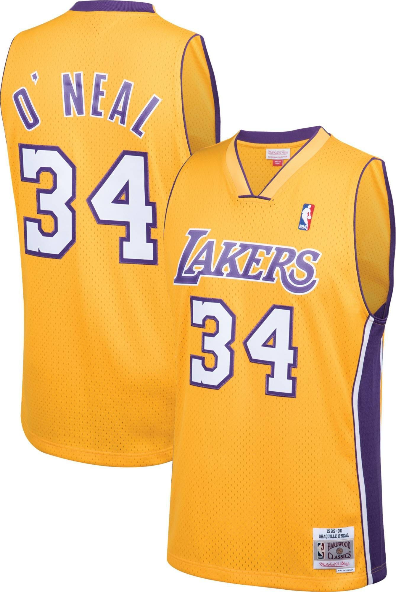 Mitchell & Ness Men's Los Angeles Lakers Shaquille O'neal 34 Swingman Jersey