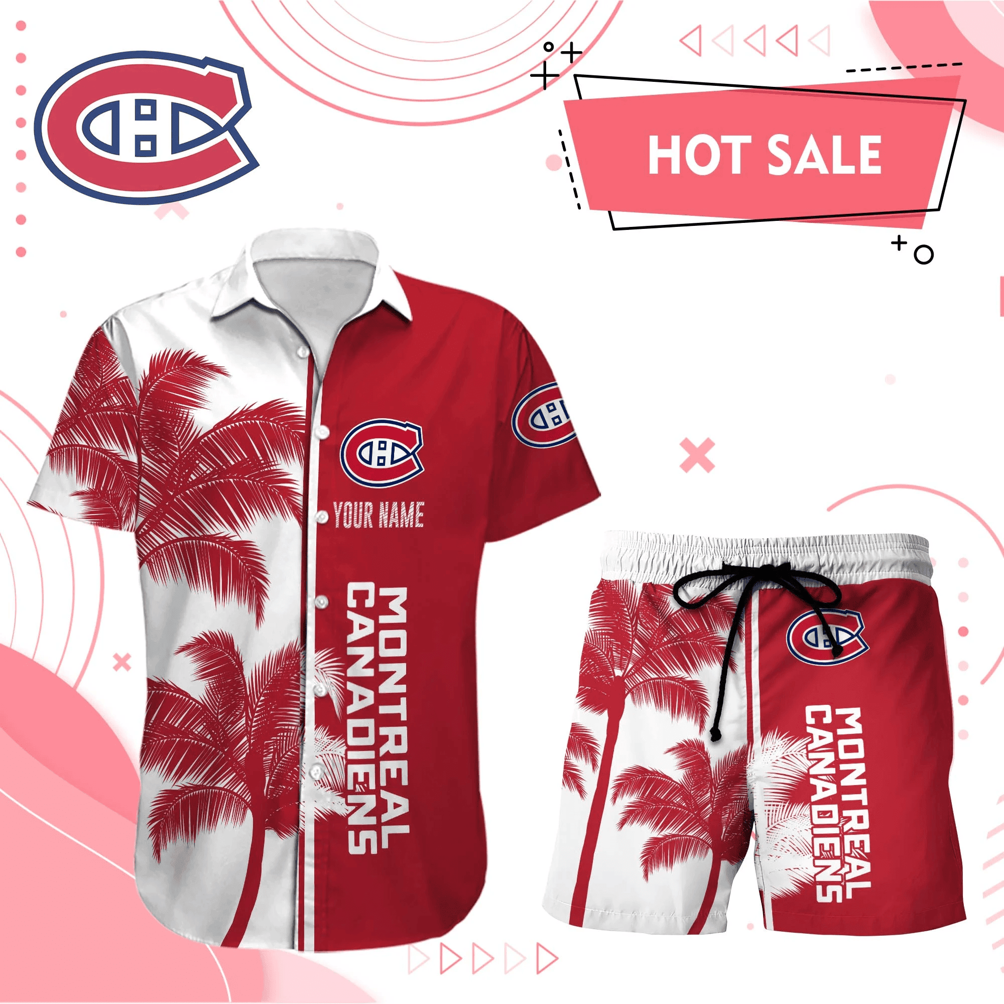 Montreal Canadiens Hawaiian Shirt And Set - Customized