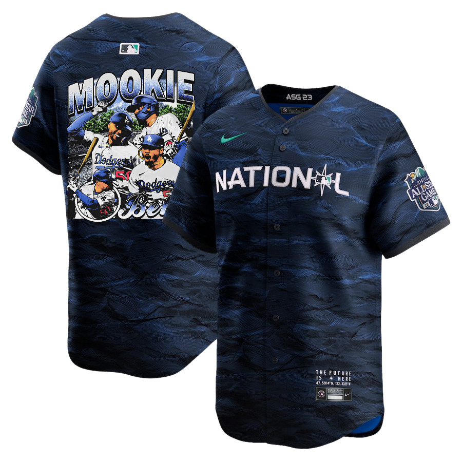 Mookie Betts 50 Los Angeles Dodgers Stadium 2023 All-star Game Limited Player Men Jersey - Royal