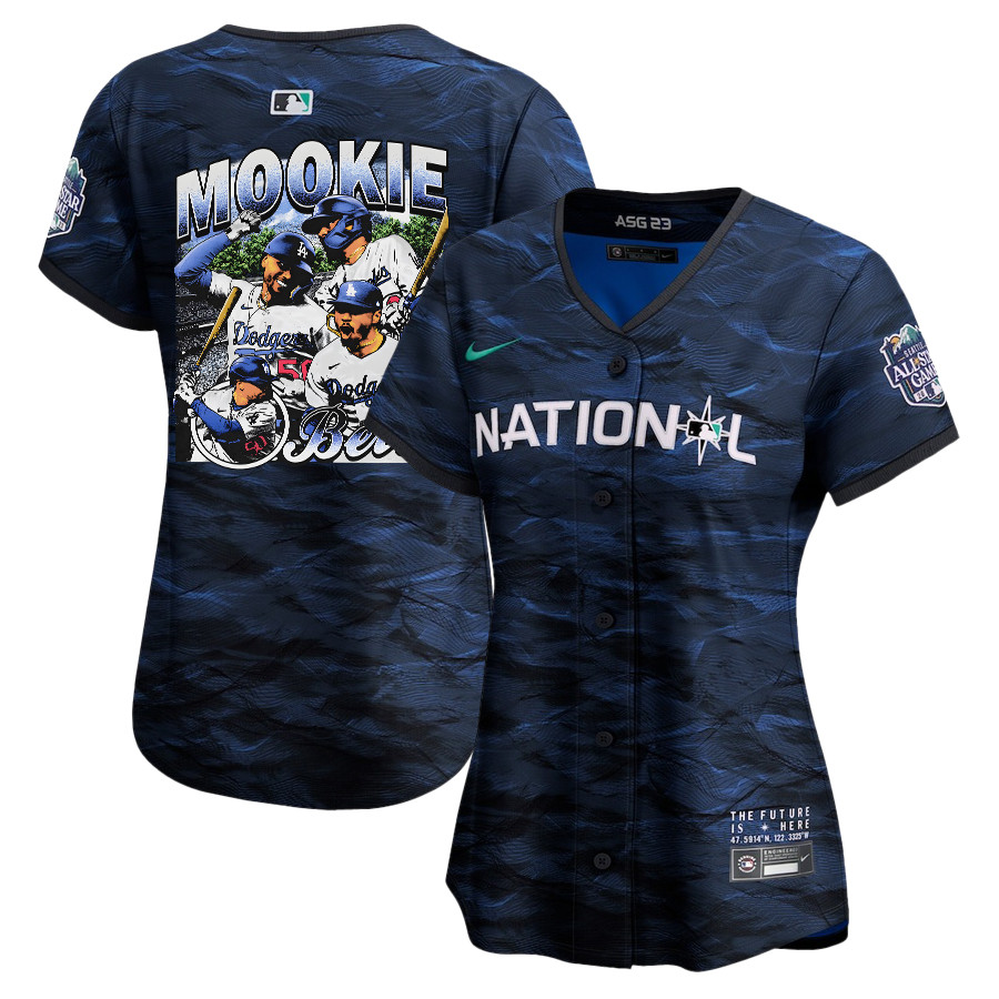 Mookie Betts 50 Los Angeles Dodgers Stadium 2023 All-star Game Limited Player Women Jersey - Royal