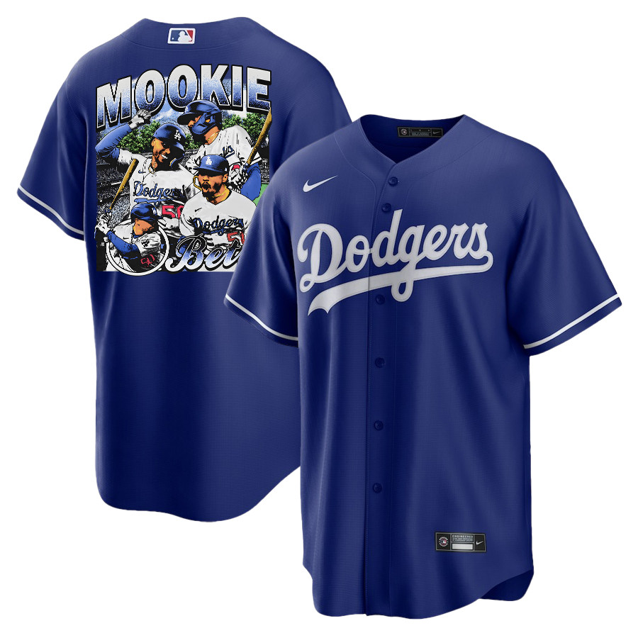 Mookie Betts 50 Los Angeles Dodgers Stadium 2023 Alternate Player Men Jersey - Royal