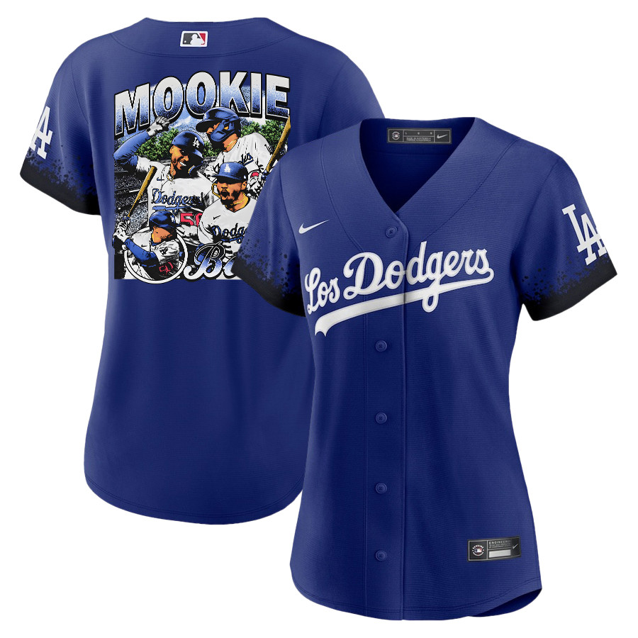 Mookie Betts 50 Los Angeles Dodgers Stadium 2023 City Connect Player Women Jersey - Royal