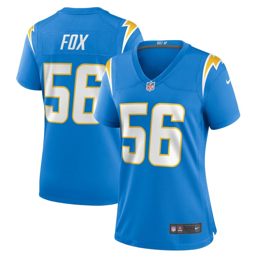 Morgan Fox 56 Los Angeles Chargers Women's Game Jersey - Powder Blue Js2505