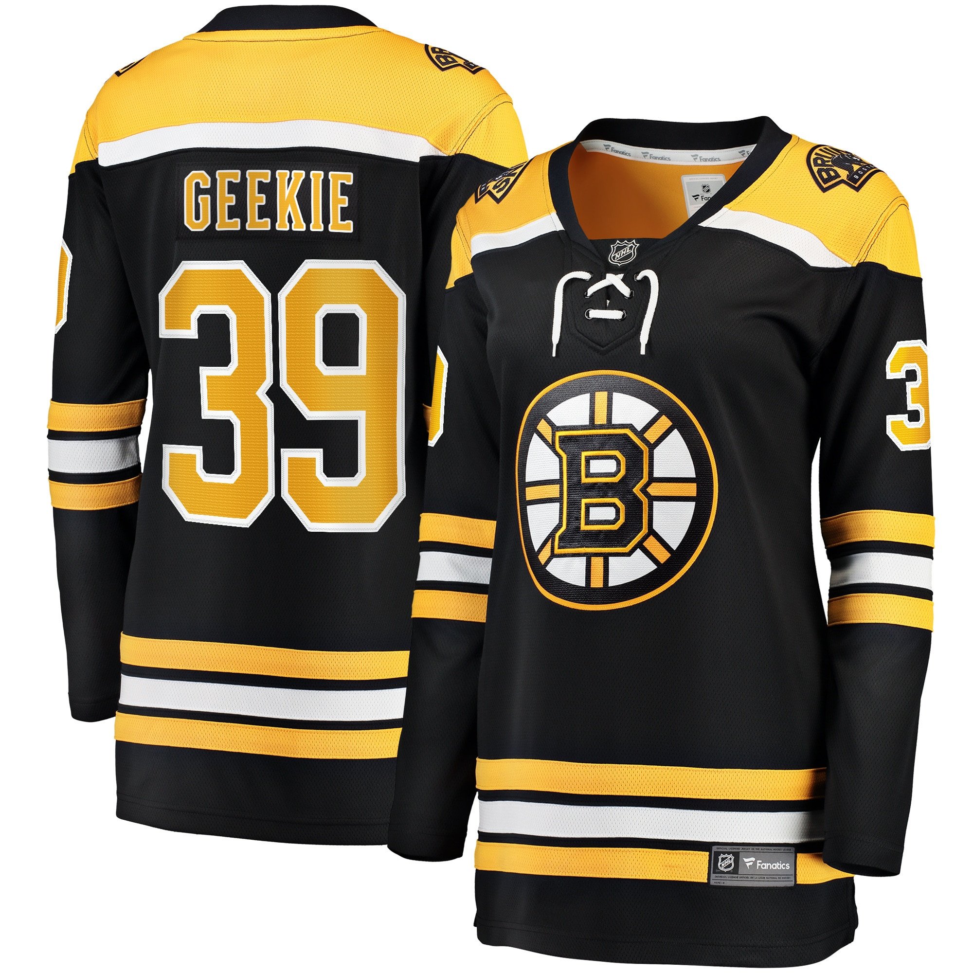 Morgan Geekie 39 Boston Bruins Home Breakaway Jersey - Women, Black