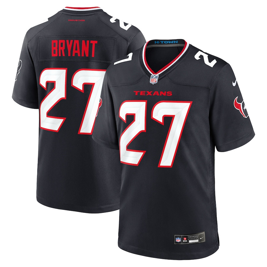 Myles Bryant 27 Houston Texans Team Game Men Jersey - Navy Js7314