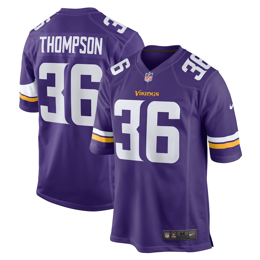 Najee Thompson 36 Minnesota Vikings Game Men Jersey - Purple Js6323