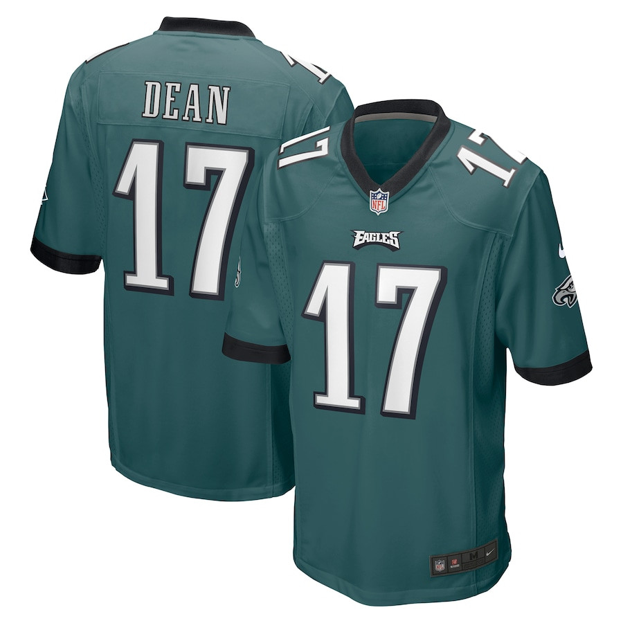 Nakobe Dean 17 Philadelphia Eagles Men Game Jersey - Green Js6335