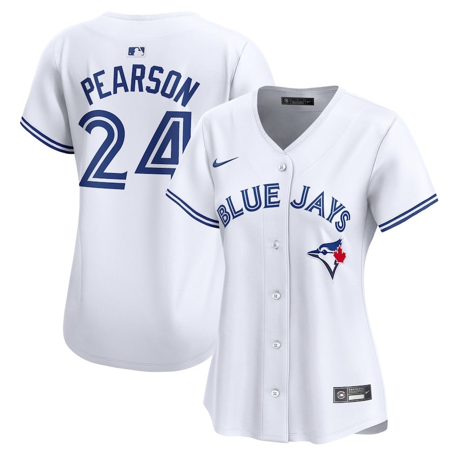 Nate Pearson 24 Toronto Blue Jays Women Home Limited Player Jersey - White