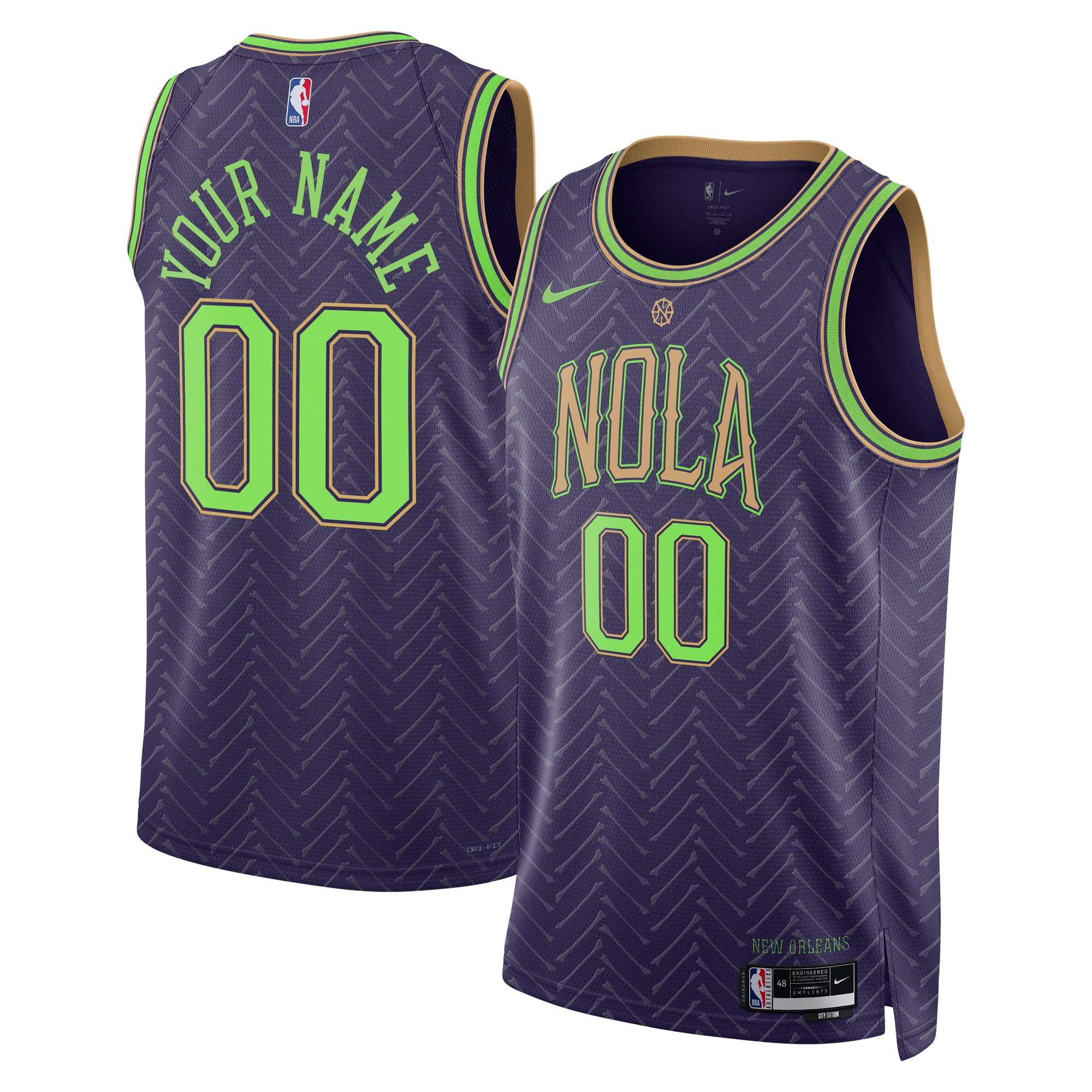 New Orleans Pelicans City Edition Swingman Jersey 2024 - Custom - Unisex