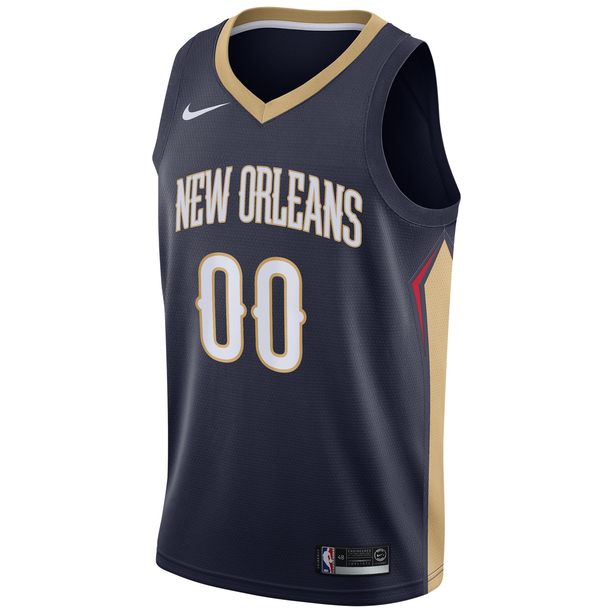 New Orleans Pelicans Icon Edition Swingman Jersey - Navy - Custom - Mens