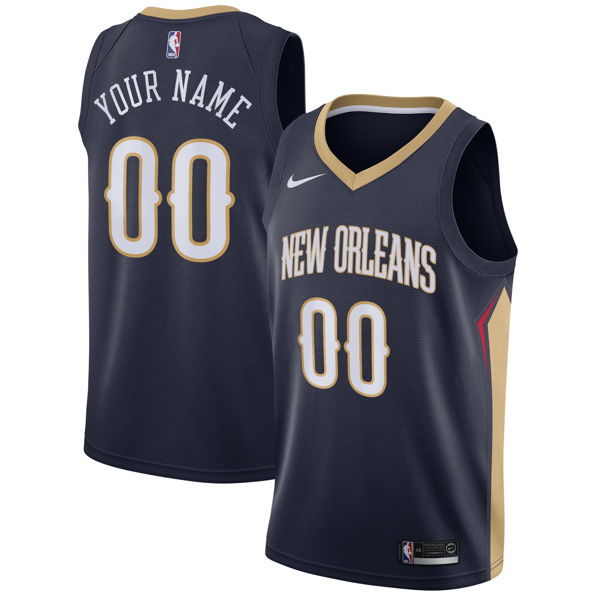 New Orleans Pelicans Icon Swingman Jersey - Custom - Youth