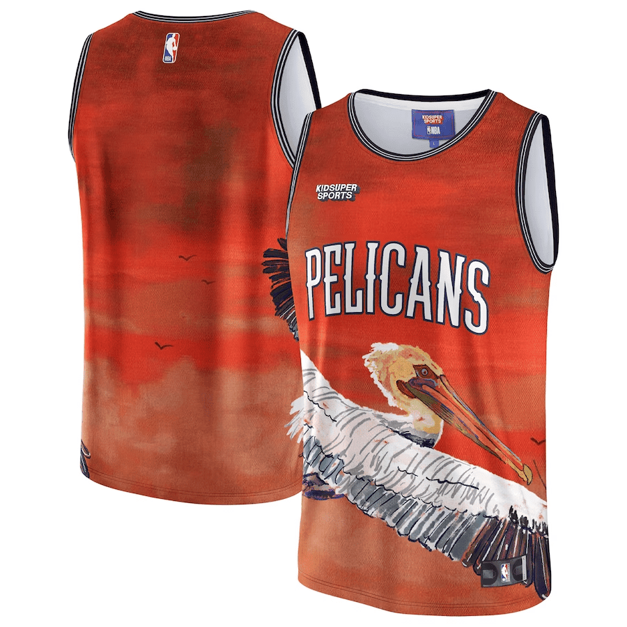 New Orleans Pelicans Nba & Kidsuper Studios Unisex Hometown Jersey - Red