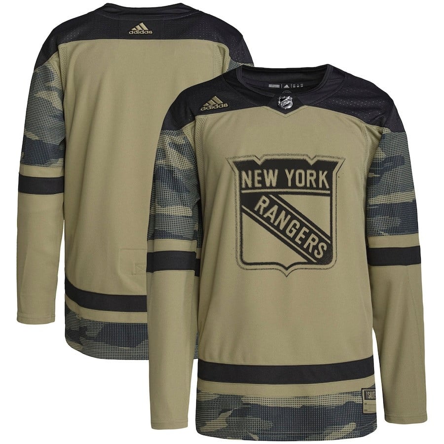 New York Rangers Military Appreciation Team Practice Men Jersey - Camo