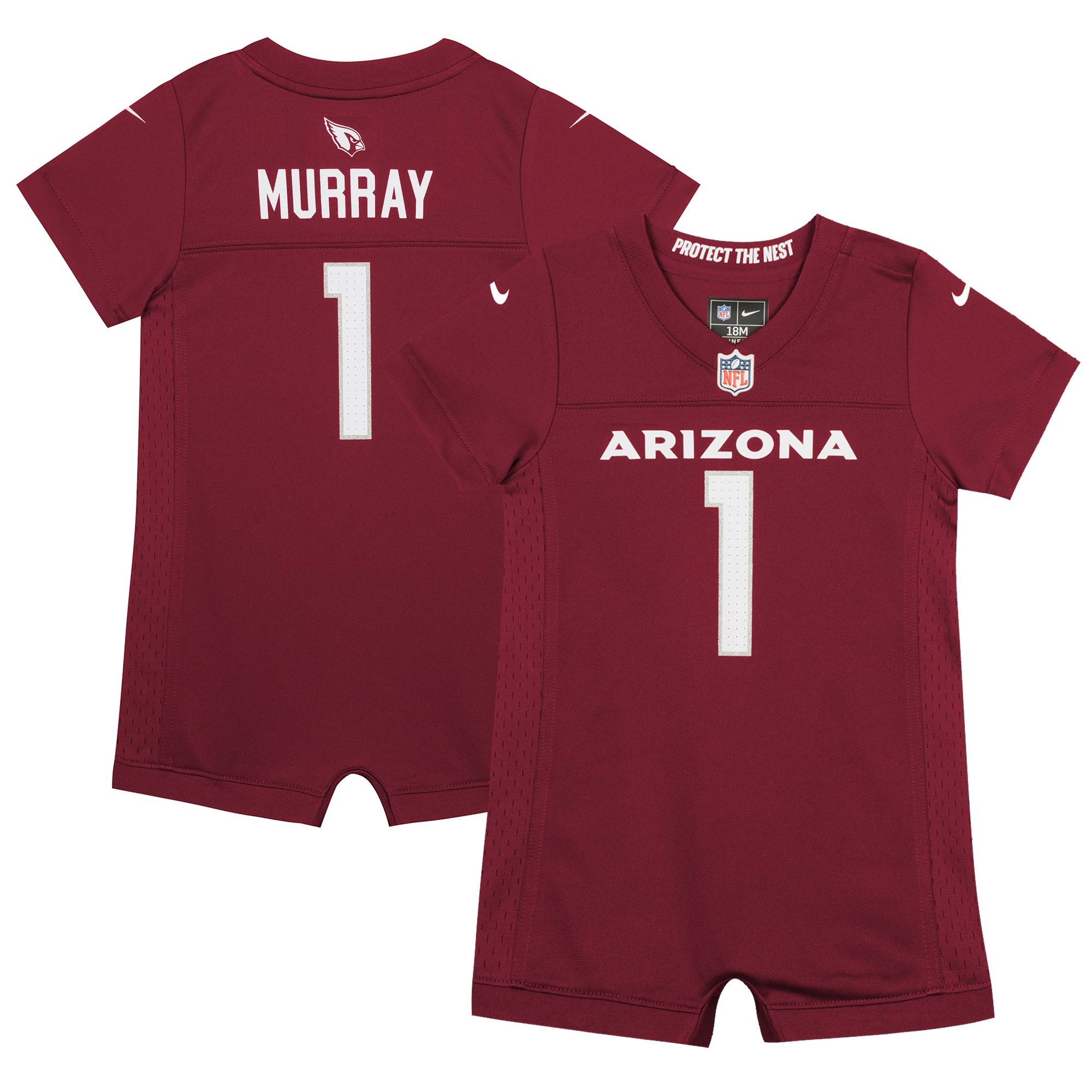 Newborn & Infant Arizona Cardinals Kyler Murray Cardinal Romper Jersey Js2938