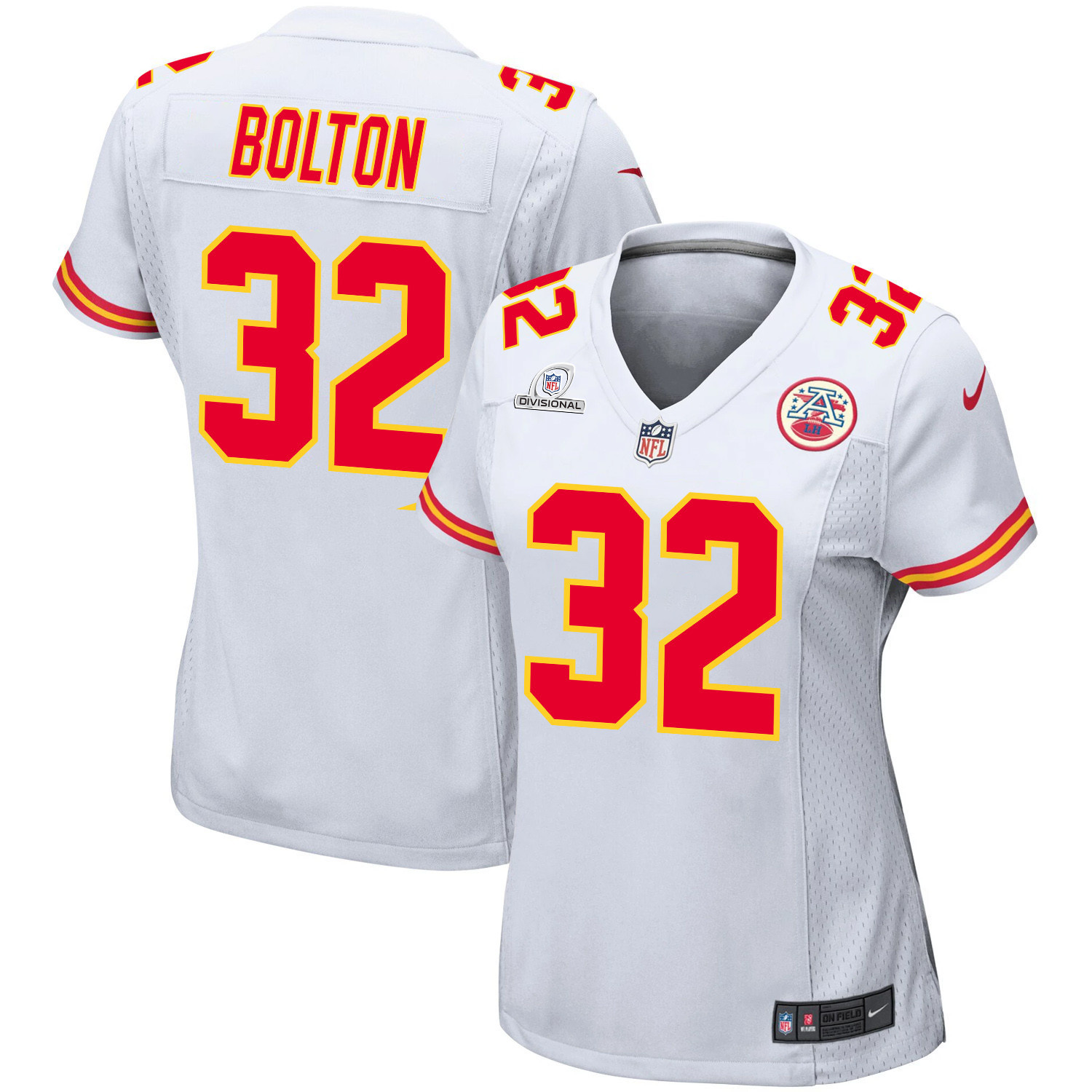 Nick Bolton 32 Kansas City Chiefs Super Bowl Lviii Patch Game Women Jersey - White Js1618
