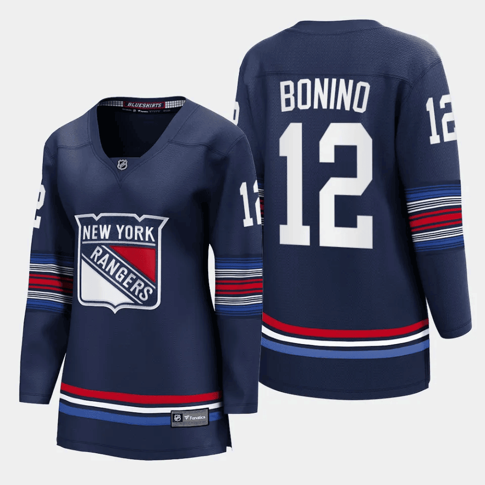 Nick Bonino 12 New York Rangers Women Alternate Premier Breakaway Jersey - Navy