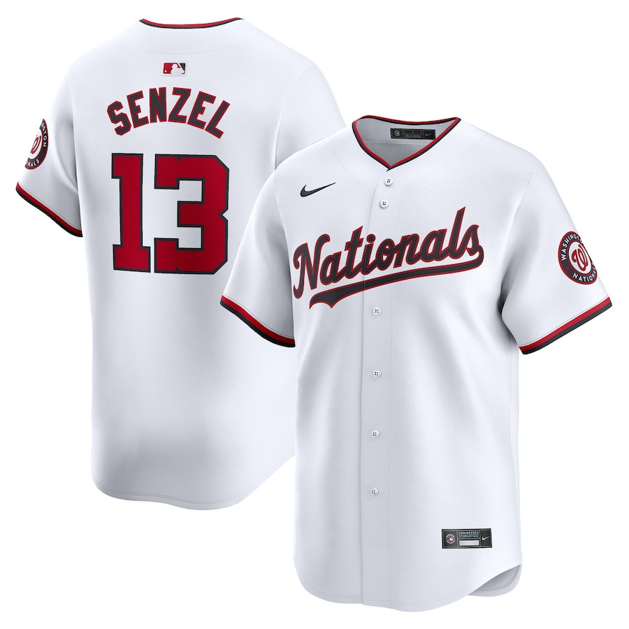 Nick Senzel 13 Washington Nationals Home Limited Player Men Jersey - White