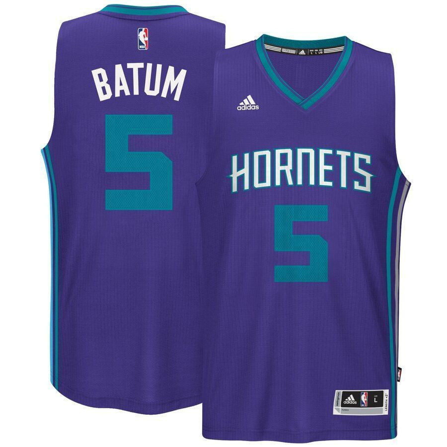 Nicolas Batum Charlotte Hornets Road Swingman Jersey - Purple